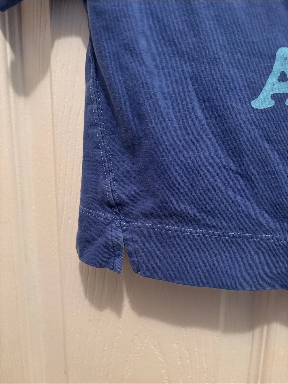 Old Navy Blue Crop Tee with Multicolor 